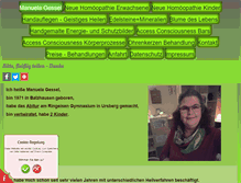Tablet Screenshot of manuela-gessel.de